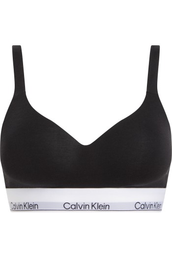 Calvin Klein 000QF7900E-UB1, Γυναικείο Αθλητικό Μπουστάκι Push Up με κούμπωμα, ΜΑΥΡΟ